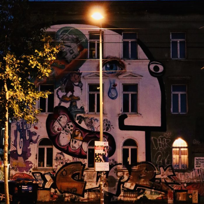 Haus mit Gesicht - Karl-Heine-Straße, Leipzig